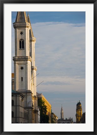 Framed Low angle view of a church, St. Ludwig Church, Ludwigstrasse, Munich, Bavaria, Germany Print