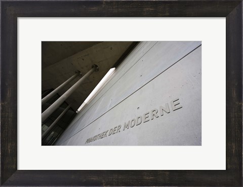 Framed Modern art museum, Pinakothek Der Moderne, Munich, Bavaria, Germany Print