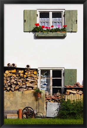 Framed Farmhouse, Lenggries, Bavaria, Germany Print