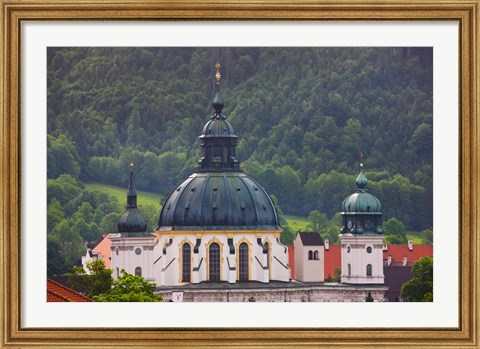 Framed High angle view of a monastery, Ettal Abbey, Ettal, Bavaria, Germany Print