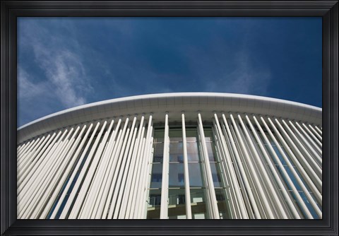 Framed Low angle view of a concert hall, Philharmonie Luxembourg, Kirchberg Plateau, Luxembourg City, Luxembourg Print