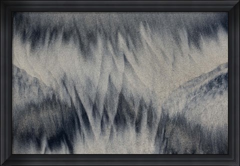Framed Sand patterns, California, USA Print