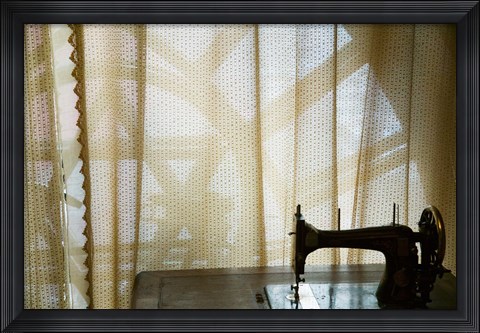 Framed Old sewing machine in a museum, Haerbin New Synagogue, Harbin, Heilungkiang Province, China Print