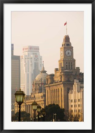 Framed Buildings in a City, The Bund, Shanghai, China Print