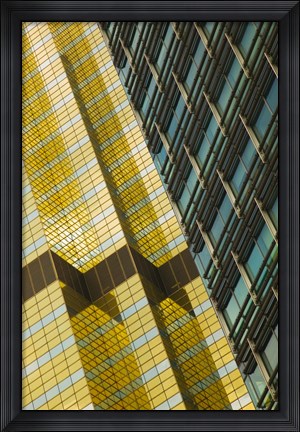 Framed Detail of a building, Pudong, Shanghai, China Print