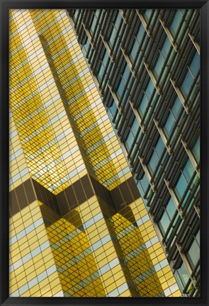 Framed Detail of a building, Pudong, Shanghai, China Print