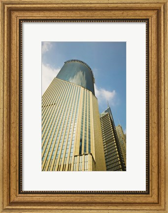 Framed Low angle view of a building, Bank of China Tower, Century Avenue, Pudong, Shanghai, China Print