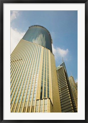 Framed Low angle view of a building, Bank of China Tower, Century Avenue, Pudong, Shanghai, China Print