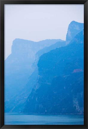 Framed Yangtze River at Dawn, Yichang, Hubei Province, China Print