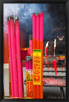 Framed Memorial incenses, Mingshan, Fengdu Ghost City, Fengdu, Yangtze River, Chongqing Province, China Print