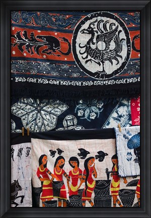 Framed Fabric Design, China Print