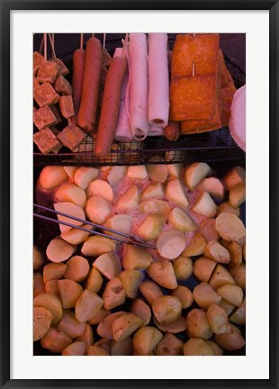 Framed Street market, Old Town, Lijiang, Yunnan Province, China Print