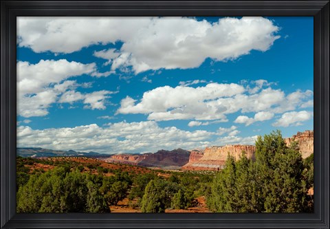 Framed Clouds over Capitol Reef National Park Print
