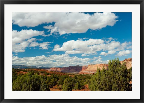 Framed Clouds over Capitol Reef National Park Print