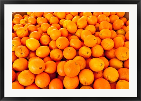 Framed Close-up of oranges, Santa Paula, Ventura County, California, USA Print