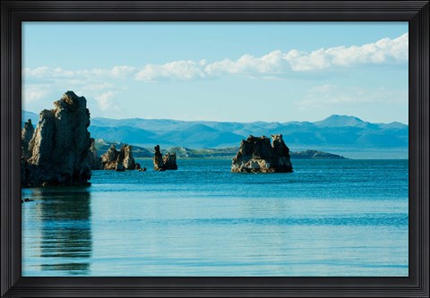 Framed Blue Waters, Mono Lake, California Print