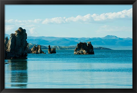 Framed Blue Waters, Mono Lake, California Print