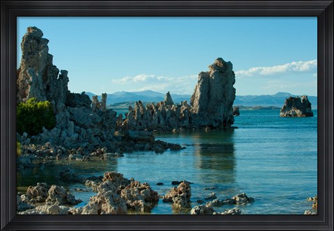 Framed Close up of Tufa formations, Mono Lake, California Print