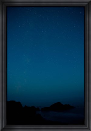 Framed Ocean at evening, Meyers Creek, Cape Sebastian, Coast of California, USA Print
