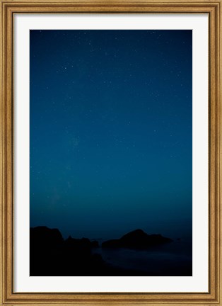 Framed Ocean at evening, Meyers Creek, Cape Sebastian, Coast of California, USA Print