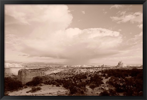 Framed Capitol Reef National Park, Utah (sepia) Print