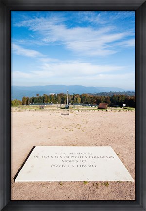 Framed Le Struthof former Nazi concentration camp memorial, Natzwiller, Bas-Rhin, Alsace, France Print