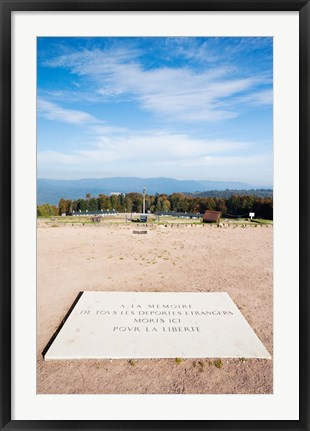 Framed Le Struthof former Nazi concentration camp memorial, Natzwiller, Bas-Rhin, Alsace, France Print