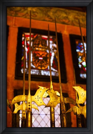 Framed Interior of Chateau du Haut-Koenigsbourg, Orschwiller, Alsatian Wine Route, Bas-Rhin, Alsace, France Print