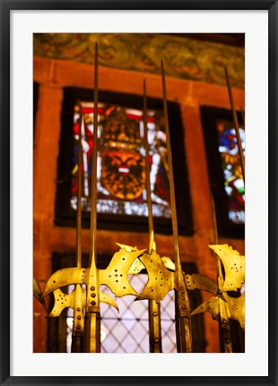 Framed Interior of Chateau du Haut-Koenigsbourg, Orschwiller, Alsatian Wine Route, Bas-Rhin, Alsace, France Print