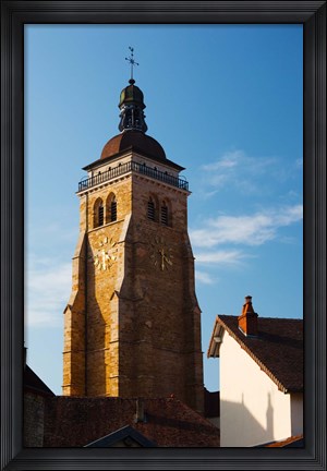 Framed Low angle view of a church, Eglise Saint-Just d&#39;Arbois, Arbois, Jura, Franche-Comte, France Print