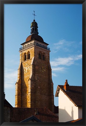 Framed Low angle view of a church, Eglise Saint-Just d&#39;Arbois, Arbois, Jura, Franche-Comte, France Print