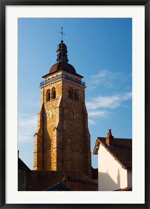 Framed Low angle view of a church, Eglise Saint-Just d&#39;Arbois, Arbois, Jura, Franche-Comte, France Print