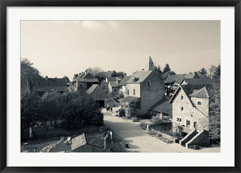Framed Houses in a village, Brancion, Maconnais, Saone-et-Loire, Burgundy, France Print