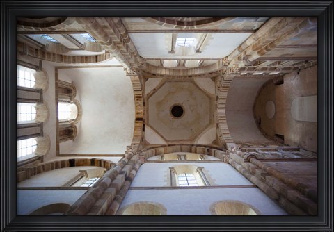 Framed Low angle view of ceiling of an abbey, Cluny Abbey, Maconnais, Saone-et-Loire, Burgundy, France Print