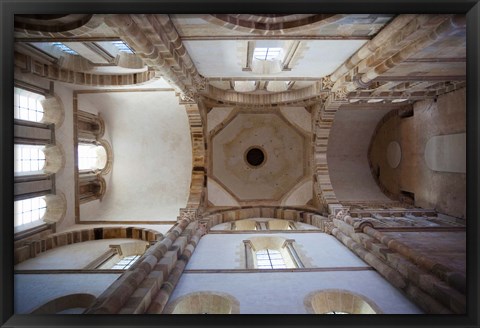 Framed Low angle view of ceiling of an abbey, Cluny Abbey, Maconnais, Saone-et-Loire, Burgundy, France Print