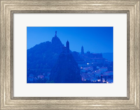 Framed Cathedral of Notre Dame Le Puy, Le Puy-en-Velay, Haute-Loire, Auvergne, France Print