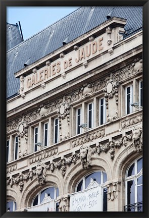 Framed Facade of a department store, Place de Jaude, Clermont-Ferrand, Auvergne, Puy-de-Dome, France Print