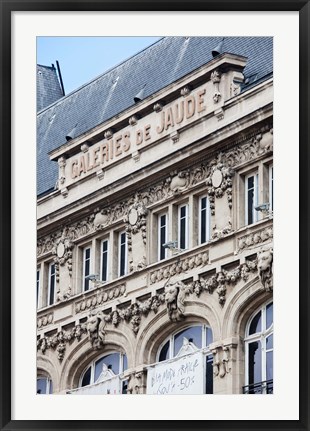 Framed Facade of a department store, Place de Jaude, Clermont-Ferrand, Auvergne, Puy-de-Dome, France Print