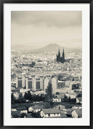 Framed Notre-Dame-de-l&#39;Assomption, Clermont-Ferrand, Auvergne, Puy-de-Dome, France Print