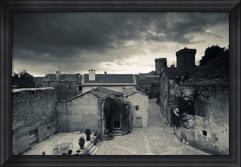 Framed Elevated town view from the ramparts, Millau, Aveyron, Midi-Pyrenees, France Print