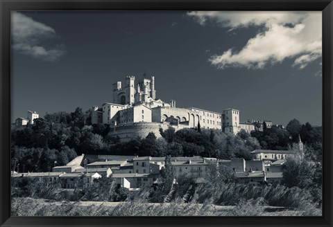 Framed Cathedrale Saint-Nazaire, Beziers, Herault, Languedoc-Roussillon, France Print