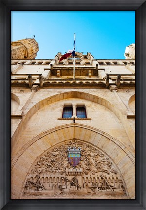 Framed Town hall at Place de l&#39;Hotel de Ville, Narbonne, Aude, Languedoc-Roussillon, France Print