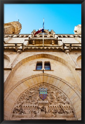 Framed Town hall at Place de l&#39;Hotel de Ville, Narbonne, Aude, Languedoc-Roussillon, France Print