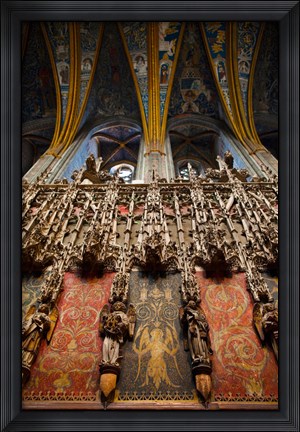 Framed Interiors of Cathedrale Sainte-Cecile, Albi, Tarn, Midi-Pyrenees, France Print