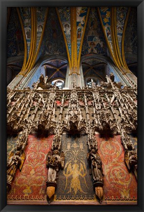 Framed Interiors of Cathedrale Sainte-Cecile, Albi, Tarn, Midi-Pyrenees, France Print