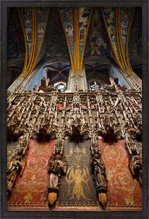 Framed Interiors of Cathedrale Sainte-Cecile, Albi, Tarn, Midi-Pyrenees, France Print