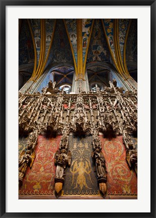 Framed Interiors of Cathedrale Sainte-Cecile, Albi, Tarn, Midi-Pyrenees, France Print