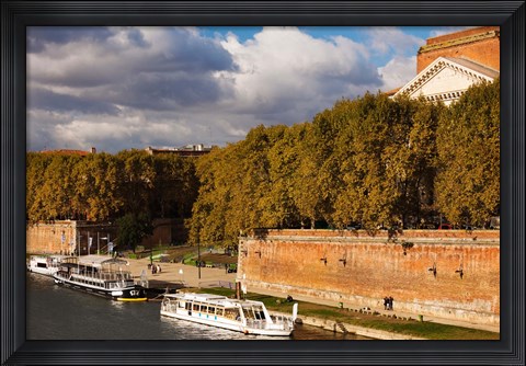 Framed Quai de la Daurade, Toulouse, Midi-Pyrenees, France Print
