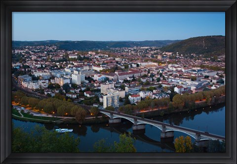 Framed Cahors, Lot, Midi-Pyrenees, France Print