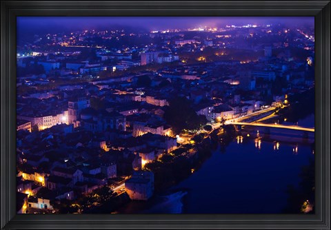 Framed Mont St-Cyr at Dawn, Cahors, Lot, Midi-Pyrenees, France Print
